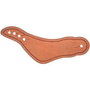 Martin Saddlery Dovewing Spurstraps with Rope Border Tooling