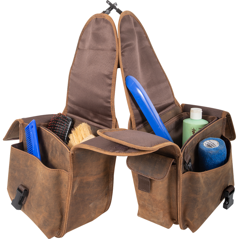 Cashel Rear Saddle Bag with Distressed Leather