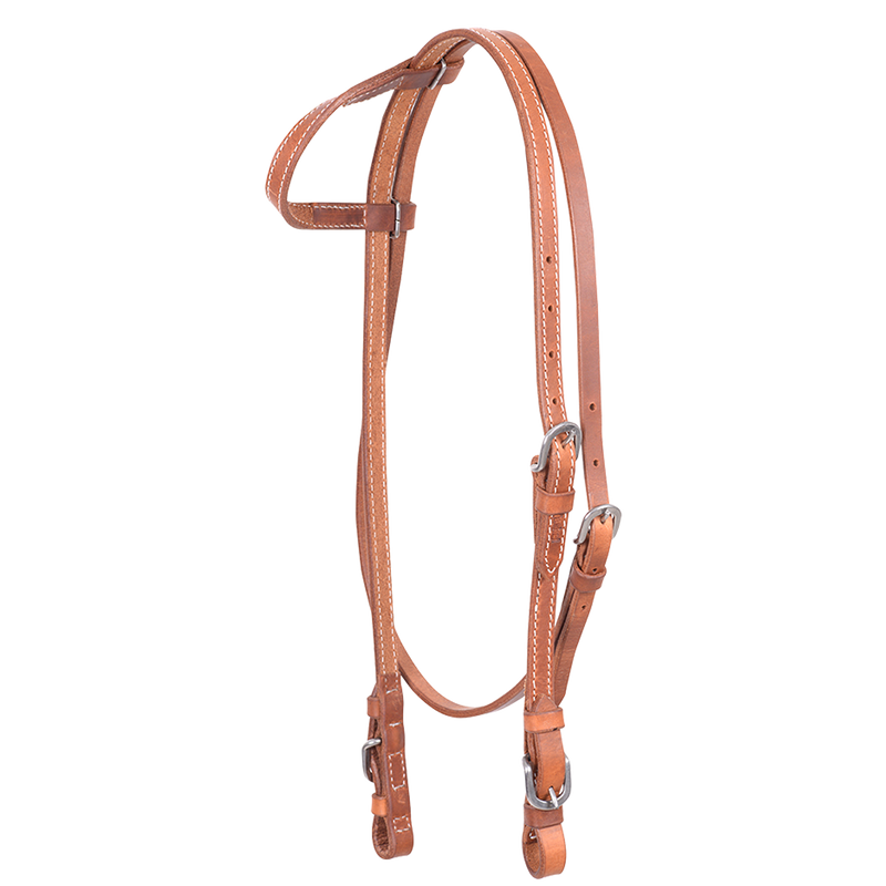 Cashel - Stitched Harness Slip Ear Headstall with Throatlatch and Buckle Ends